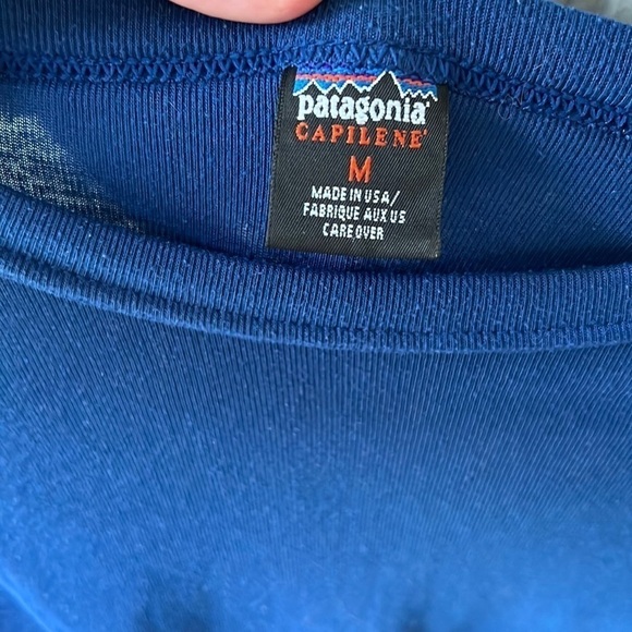 Patagonia Capilene Base Layer Long Sleeve Top Made in USA - Picture 7 of 9